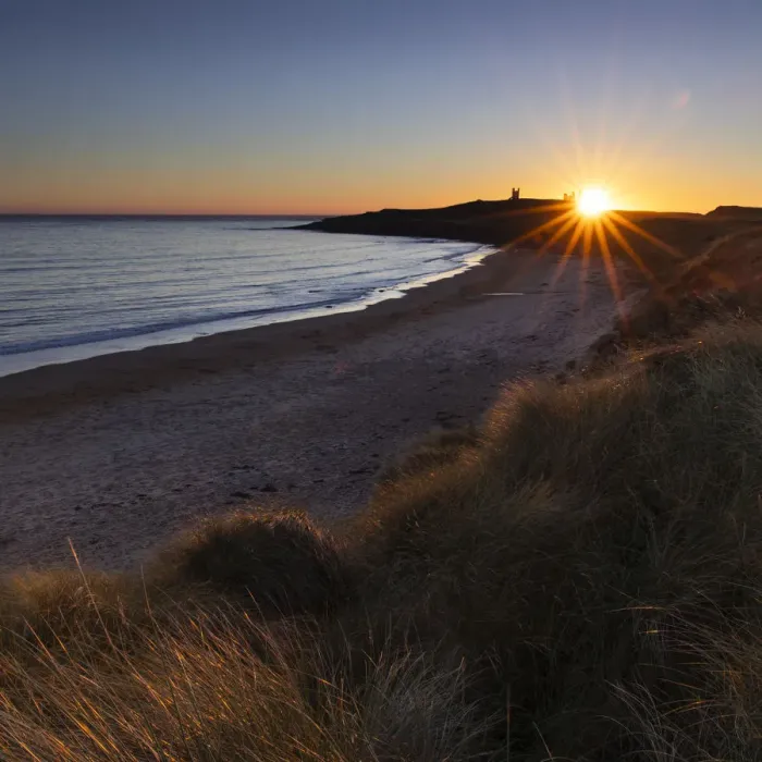 Framed Print : England, Northumberland, Dunstanburgh Castle