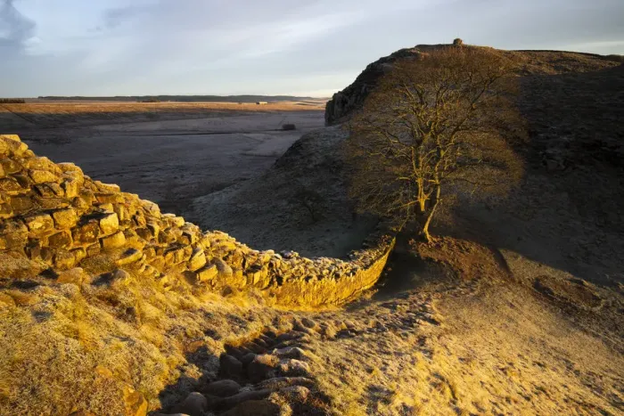 Framed Print : England, Northumberland, Hadrians Wall
