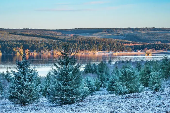 Framed Print : England, Northumberland, Kielder Water & Forest Park