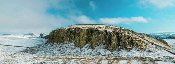 Framed Print : England, Northumberland National Park, Hadrian's Wall