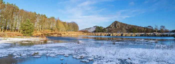 Framed Print : England, Northumberland National Park, Hadrian's Wall