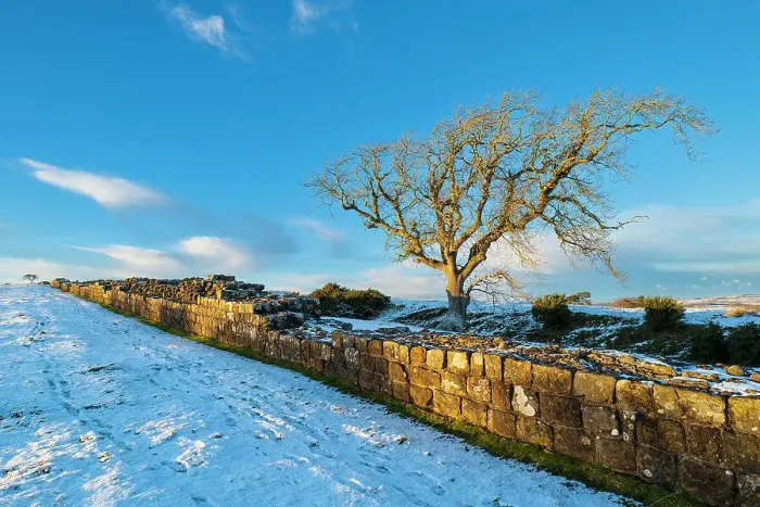 Framed Print : England, Northumberland National Park, Hadrian's Wall