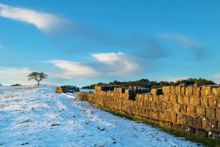 Framed Print : England, Northumberland National Park, Hadrian's Wall