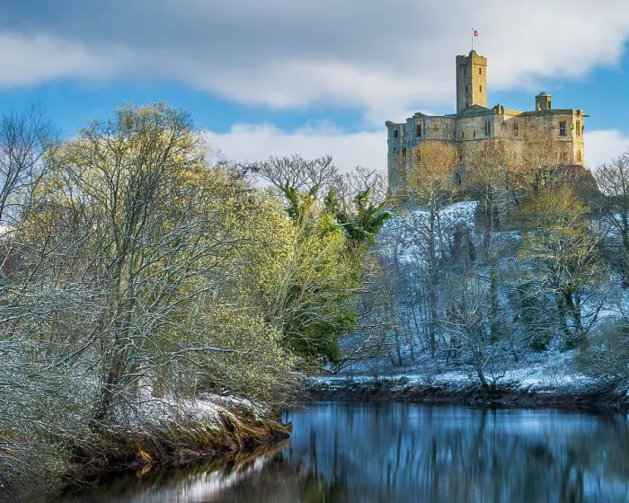 Framed Print : England, Northumberland, Warkworth Castle