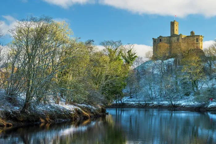 Framed Print : England, Northumberland, Warkworth Castle