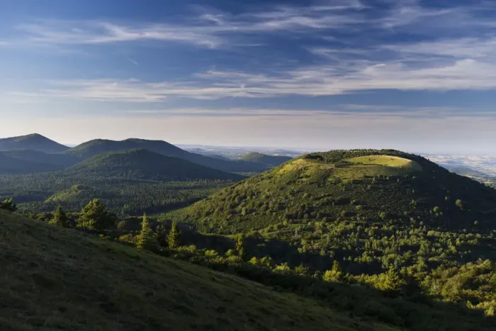 Framed Print : France, Auvergne, Regional Nature Park of the Volcanoes of Auvergne