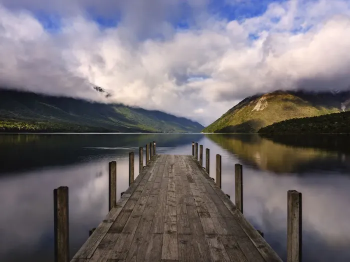 Framed Print : New Zealand, South Island, Nelson Lakes National Park Framed Print : New Zealand, South Island, Nelson Lakes National Park