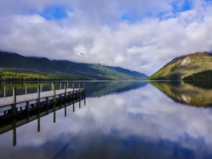 Framed Print : New Zealand, South Island, Nelson Lakes National Park