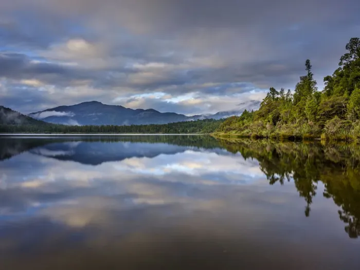 Framed Print : New Zealand, West Coast, Lake Paringa