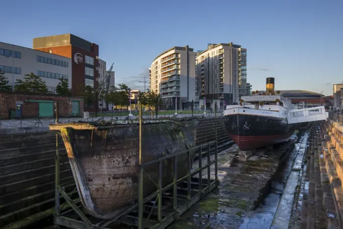 Framed Print : Northern Ireland, Belfast, Titanic Quarter Framed Print : Northern Ireland, Belfast, Titanic Quarter