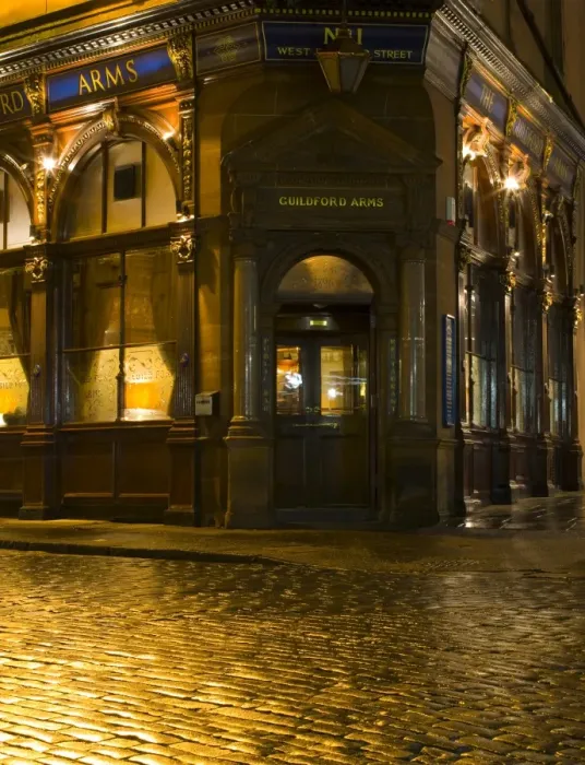 Framed Print : Scotland, Edinburgh, New Town. The Guildford Arms on West Register Street