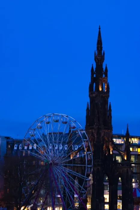 Framed Print : Scotland, Edinburgh, Princes Street. Ferris Wheel alongside the Monument to Sir Walter Scott Framed Print : Scotland, Edinburgh, Princes Street. Ferris Wheel alongside the Monument to Sir Walter Scott