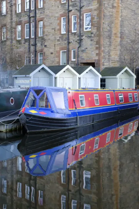 Framed Print : Scotland, Edinburgh, Union Canal