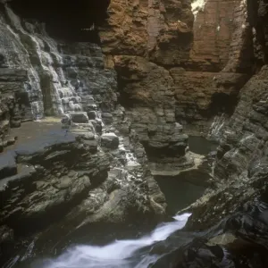Karajini National Park Print - Hancock Gorge Waterfall