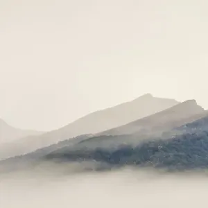 Fiordland National Park Print - Morning Mist Over Mountains Fiordland National Park Print - Morning Mist Over Mountains