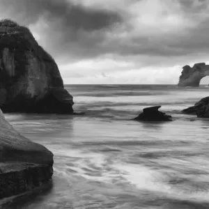 Wharariki Beach Print - South Island Landscape Wharariki Beach Print - South Island Landscape