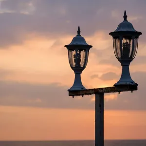 Ahungalla Beach Street Light Print