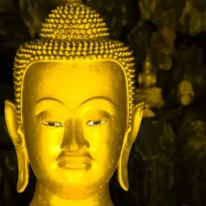 Thailand Print: Buddha Statue at Wat Chana Songkram