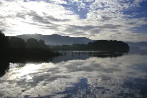 ENGLAND Cumbria Lake District National Park The surrounding woodland mountain