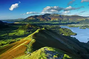 ENGLAND Cumbria Lake District National Park View from Cats Bells near Derwentwater