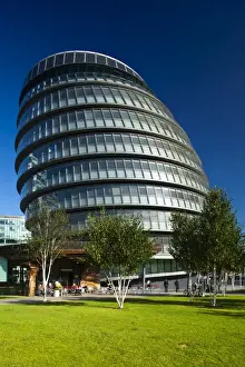 Modern Architecture Prints: England, London, Southwark. City Hall is the headquarters of the Greater London Authority