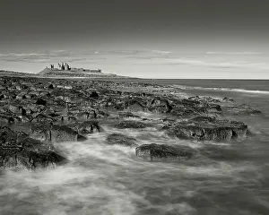 Water Prints: England, Northumberland, Dunstanburgh Castle
