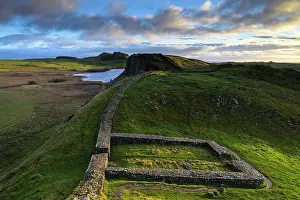 Protected Prints: England, Northumberland, Hadrian's Wall. England, Northumberland, Hadrian's Wall