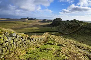 Protected Prints: England, Northumberland, Hadrian's Wall. England, Northumberland, Hadrian's Wall
