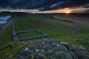 England, Northumberland, Hadrians Wall. Milecastle 39 on Hadrians Wall