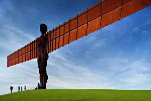 England, Tyne and Wear, Gateshead. The iconic Angel of the North statue by Antony Gormley
