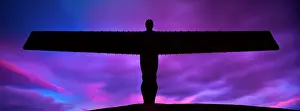 England, Tyne and Wear, Gateshead. The iconic Angel of the North statue by Antony Gormley