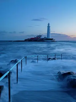 Light Prints: England, Tyne and Wear, St Mary's Island. England, Tyne and Wear, St Mary's Island