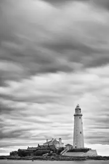 England, Tyne & Wear, St Marys Island & Lighthouse. England, Tyne & Wear, St Marys Island & Lighthouse