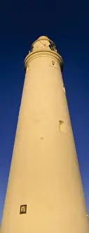 ENGLAND Tyne and Wear St Marys Island Warm evening sun illuminates the popular whitley bay landmark of