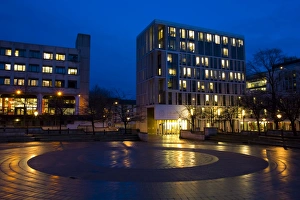 Scotland, Edinburgh, Edinburgh City. Bristo Square within the grounds of the University of Edinburgh