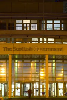 Scotland, Edinburgh, Leith. Scottish Executive building in Leith, standing on reclaimed ground where previous docks have