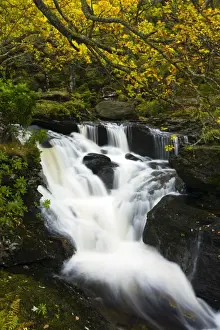 Cascade Prints: Scotland, Stirling, Loch Lomond and the Trossachs National Park. Arklet Falls